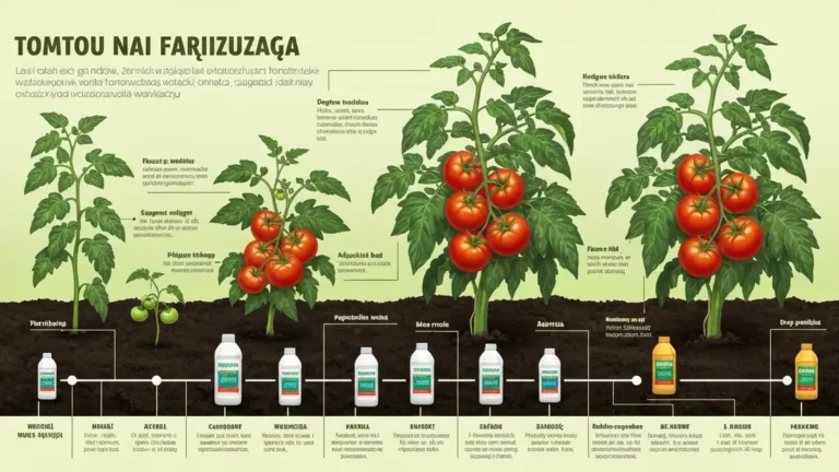 Harmonogram nawożenia pomidorów od rozsady do zbiorów z datami i typami nawozów