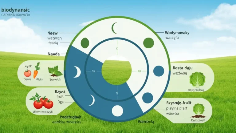 Diagram faz Księżyca i dni biodynamiczne w kalendarzu ogrodnika - nów, rosnący, pełnia, malejący